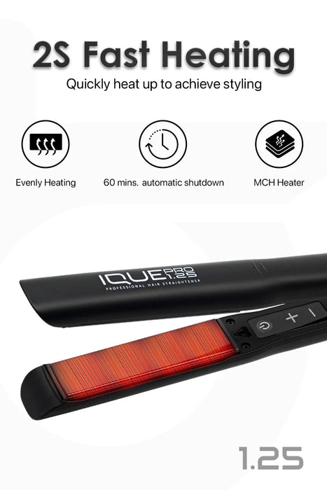 IQUE Professional Flat Iron Hair Straightener 1.75