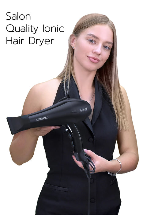 IQUE Professional Hairdryer Black Q3600